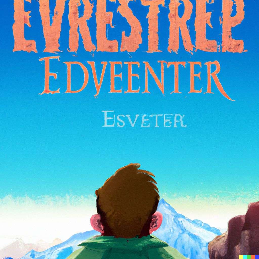 someone gazing at Mount Everest, promotional poster for a Disney movie